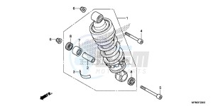 CB1000RAF CB1000R 2ED - (2ED) drawing REAR CUSHION