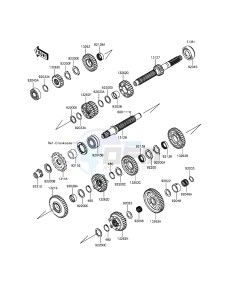 ZZR1400 ABS ZX1400FFF FR GB XX (EU ME A(FRICA) drawing Transmission