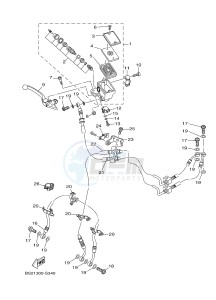 MTN850-A MTN-850-A MT-09 ABS (BS21) drawing FRONT MASTER CYLINDER