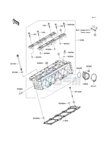 ZR 1000 A [Z1000] (A1-A3) drawing CYLINDER HEAD