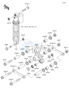 KX65 KX65AFF EU drawing Suspension