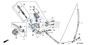 CRF450XB drawing FR. BRAKE MASTER CYLINDER