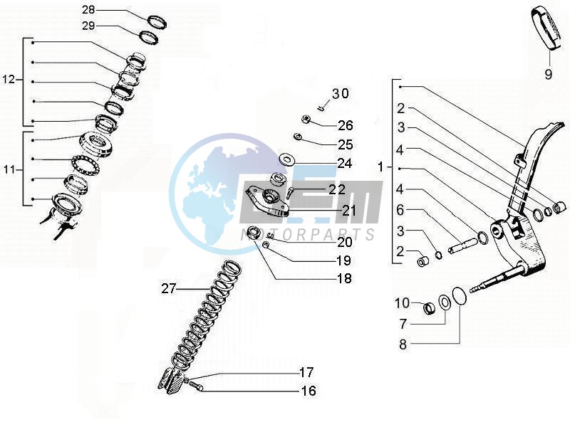 Front shock absorber