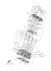 YXE850ENS YXE85WPLK (B8K8) drawing CYLINDER