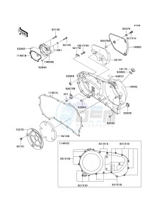 VN 1500 B [VULCAN 88 SE] (B1-B3) N6F drawing RIGHT ENGINE COVER-- S- -