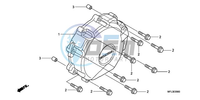 A.C. GENERATOR COVER (CBR 1000RR)