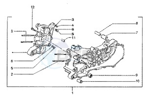 Zip 50 SP Euro 2 drawing Crankcase