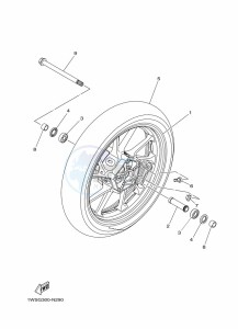 MT-07 MTN690-U (BHH1) drawing FRONT WHEEL