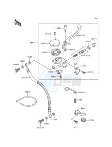 ZL 600 B [ELIMINATOR 600] (B2-B3) [ELIMINATOR 600] drawing FRONT MASTER CYLINDER