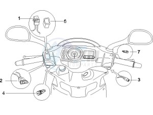 Runner 125 VX 4 (UK) UK drawing Selectors - Switches - Buttons