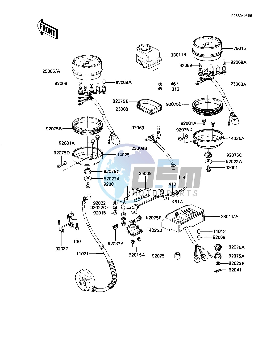 METERS -- KZ1100-D1- -