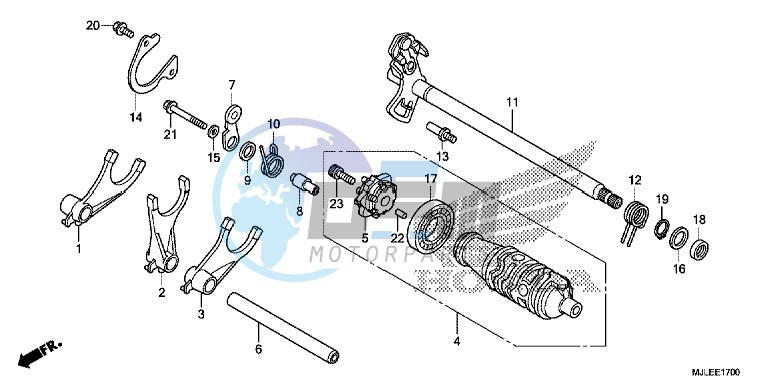 GEARSHIFT DRUM (NC750S/ SA)