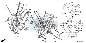 VT750CSD Shadow - VT750CS-D 2ED - (2ED) drawing CRANKCASE (VT750C/C2S/CA/CS)