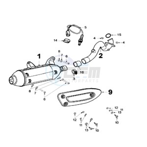 GEOPOLIS 250SC EU drawing EXHAUST