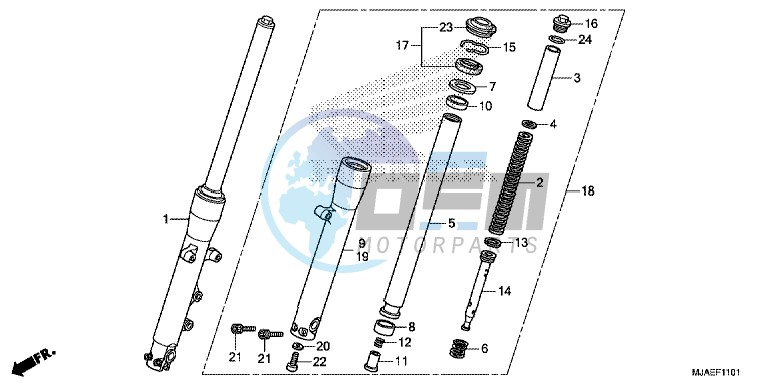 FRONT FORK (VT750C2S)