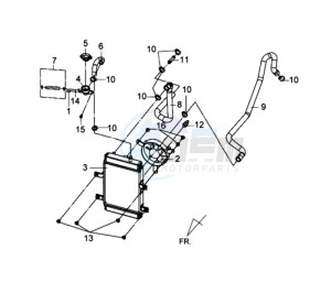 GTS 125I drawing RADIATOR