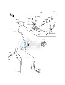 KX250F KX250ZGF EU drawing Front Master Cylinder