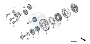 CRF450XC drawing STARTING CLUTCH