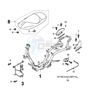 ELYSEO 100 FR drawing FRAME AND SADDLE