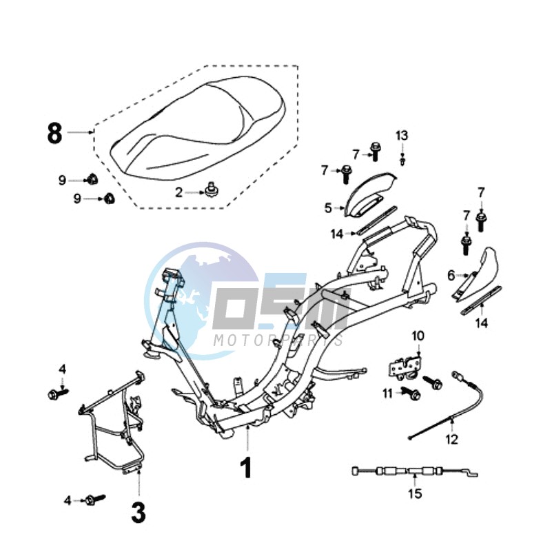 FRAME AND SADDLE