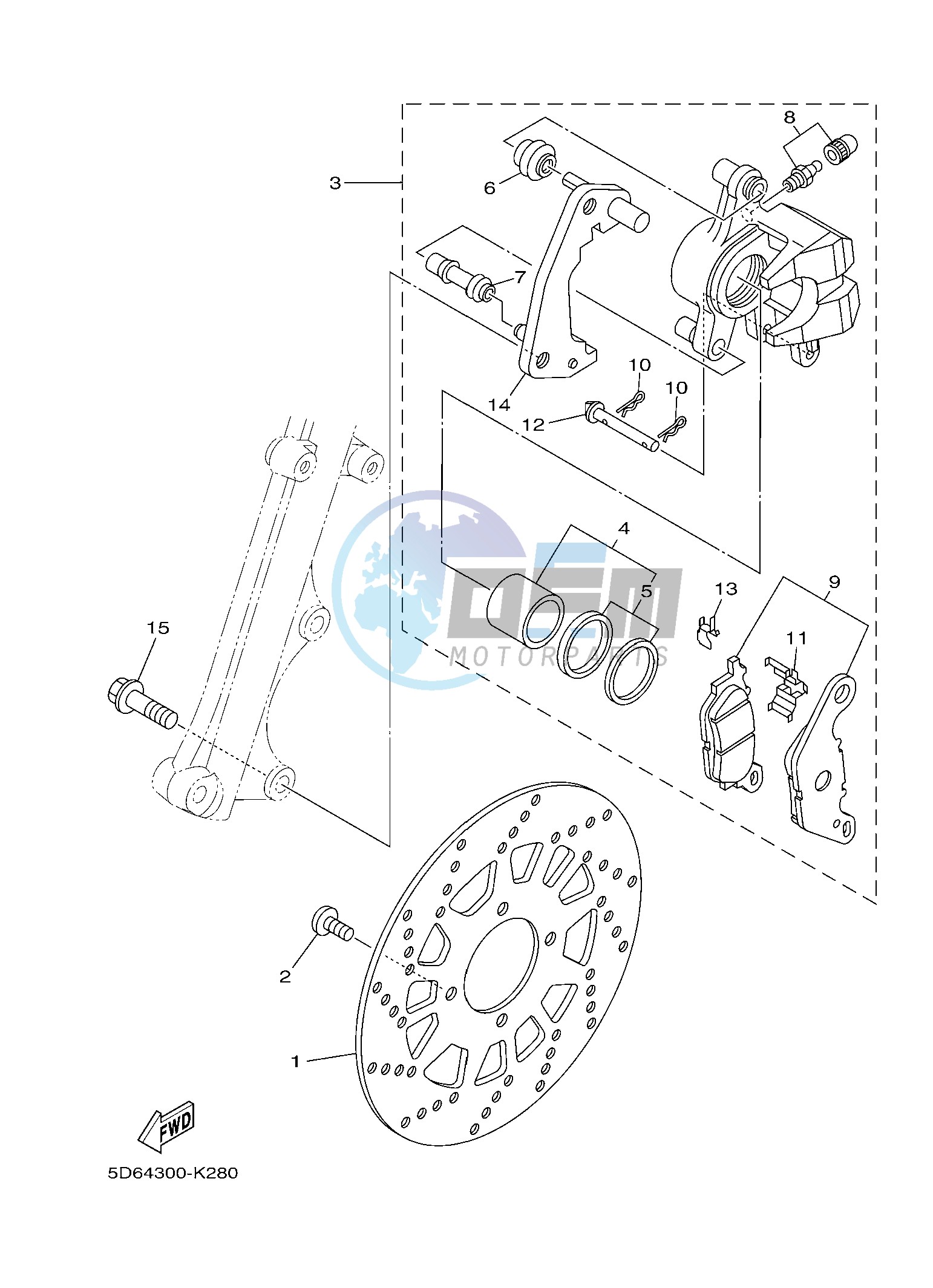 FRONT BRAKE CALIPER