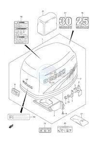 DF 25 drawing Engine Cover