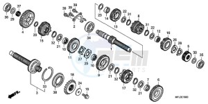 CBR1000RA9 Korea - (KO / ABS HRC) drawing TRANSMISSION