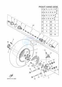 YFM700FWAD GRIZZLY 700 EPS (BLTH) drawing REAR WHEEL 2