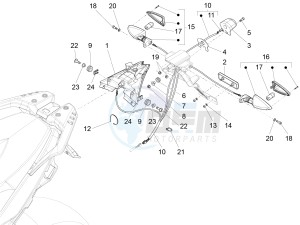 ETV 1200 Caponord Rally (EMEA, APAC) drawing Rear lights