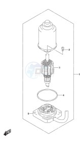 DF 25A drawing PTT Motor w/Power Tilt