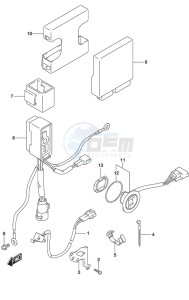 DF 60A drawing PTT Switch/Engine Control Unit High Thrust