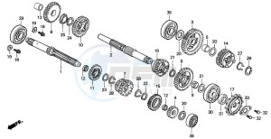 NSR125R drawing TRANSMISSION