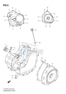 LT-F250 (E33) drawing CRANKCASE COVER