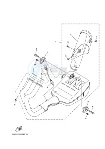 MT07 700 (1WS6 1WS8) drawing EXHAUST