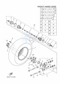 YFM700FWBD KODIAK 700 EPS (B5KV) drawing REAR WHEEL 2