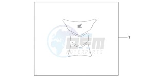 CBR1000RA9 Europe Direct - (ED / ABS TRI) drawing TANK PAD