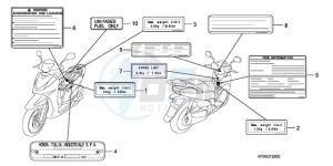 SH300A9 ED / ABS TBX drawing CAUTION LABEL