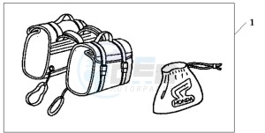 CB500S drawing NYLON SADDLEBAG