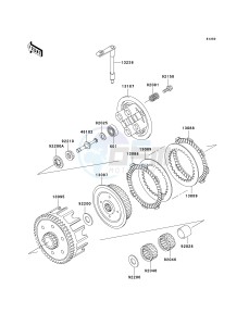 KX 85 A [KX85 MONSTER ENERGY] (A6F - A9FA) A9FA drawing CLUTCH