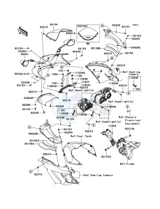 ZZR1400 ZX1400A7F FR GB XX (EU ME A(FRICA) drawing Cowling