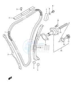 GSF1200 (E2) Bandit drawing CAM CHAIN