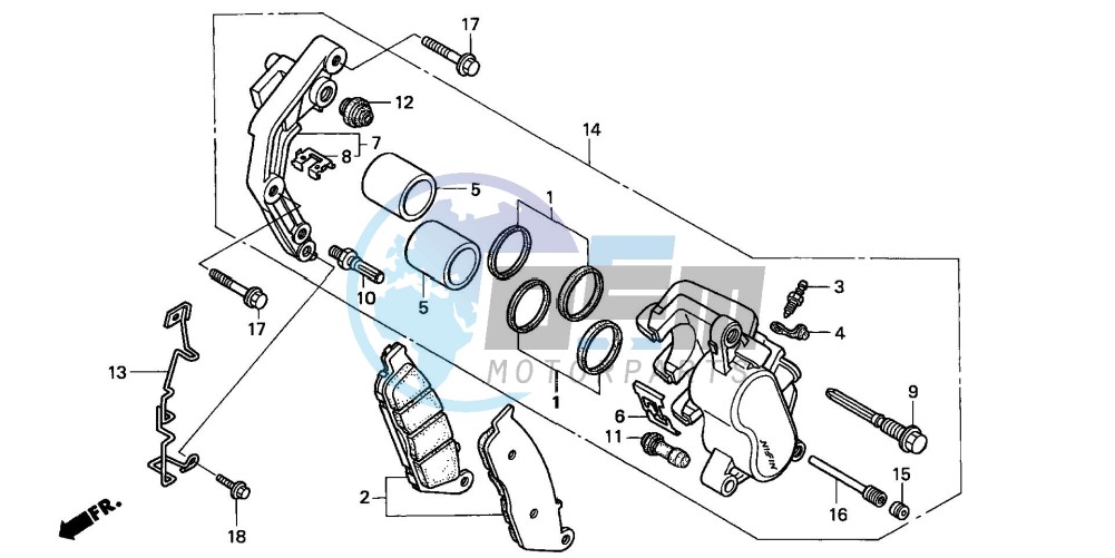 FRONT BRAKE CALIPER