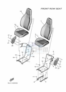 YXF1000EW YX10FPAM (B4J5) drawing SEAT