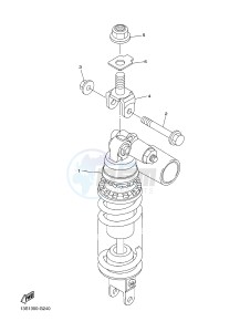 YZF-R6 R6 600 (1JSU 1JSV) drawing REAR SUSPENSION