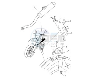 WR F 450 drawing EXHAUST EURO KIT