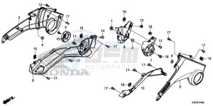 MSX125E MSX125 UK - (E) drawing SIDE COVER