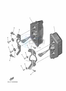 YXF1000EW YX10FPAM (B4J5) drawing TAILLIGHT