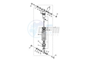 WR F 450 drawing REAR SHOCK ABSORBER