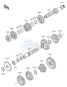 KX85 KX85CGF EU drawing Transmission