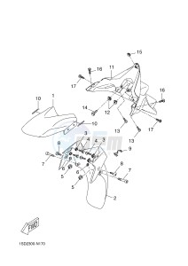 YP400RA X-MAX 400 ABS (1SD2 1SD2 1SD2) drawing FENDER